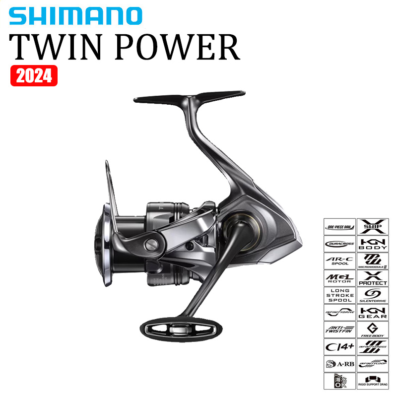 Shimano Reel Sustain - SHIMANO 2024 TWINPOWER moulinet de pêche
