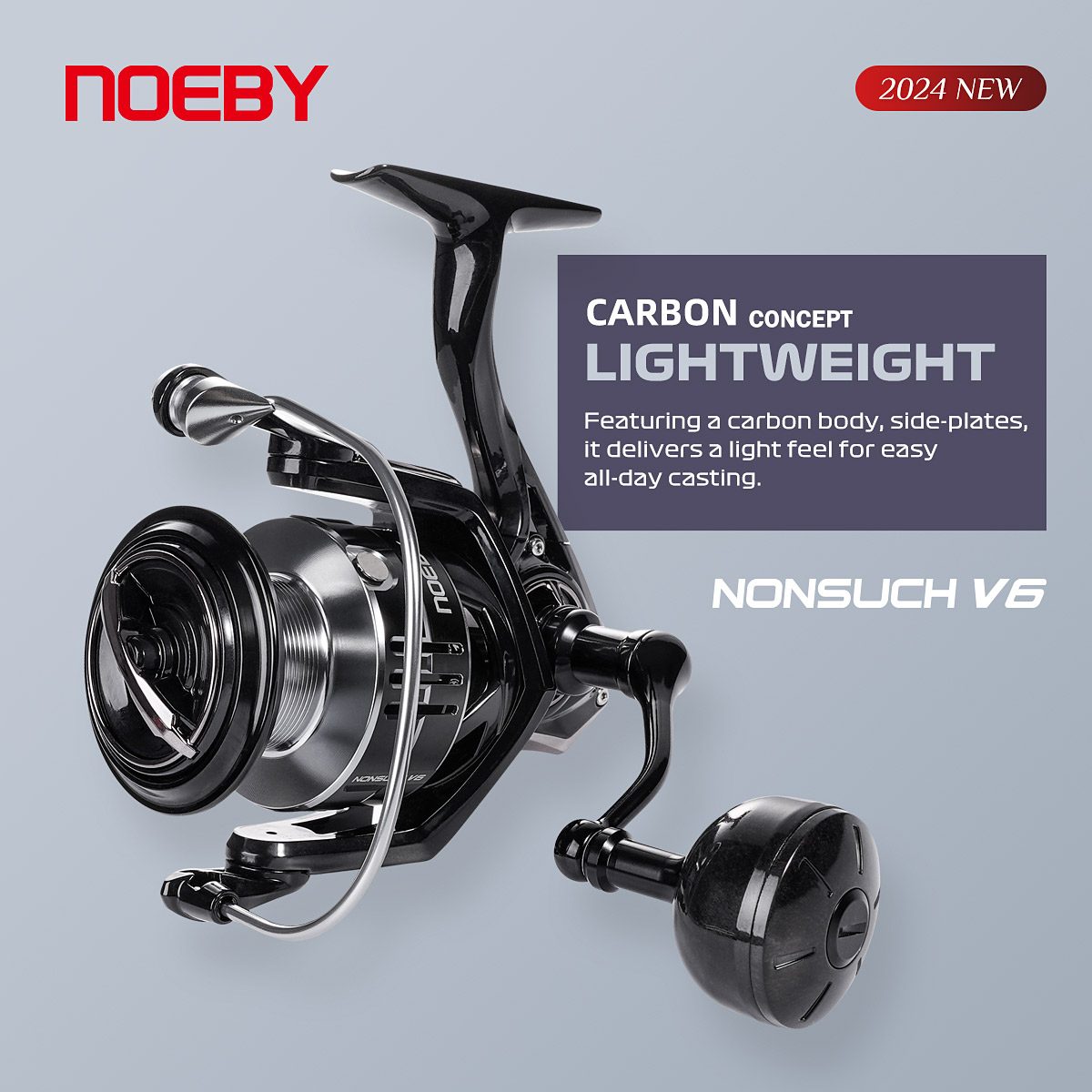 Abu Garcia Reel Max - Noeby-Moulinet de pêche Spinning en carbone,